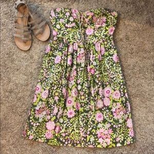 Jack Rogers Floral Strapless Dress